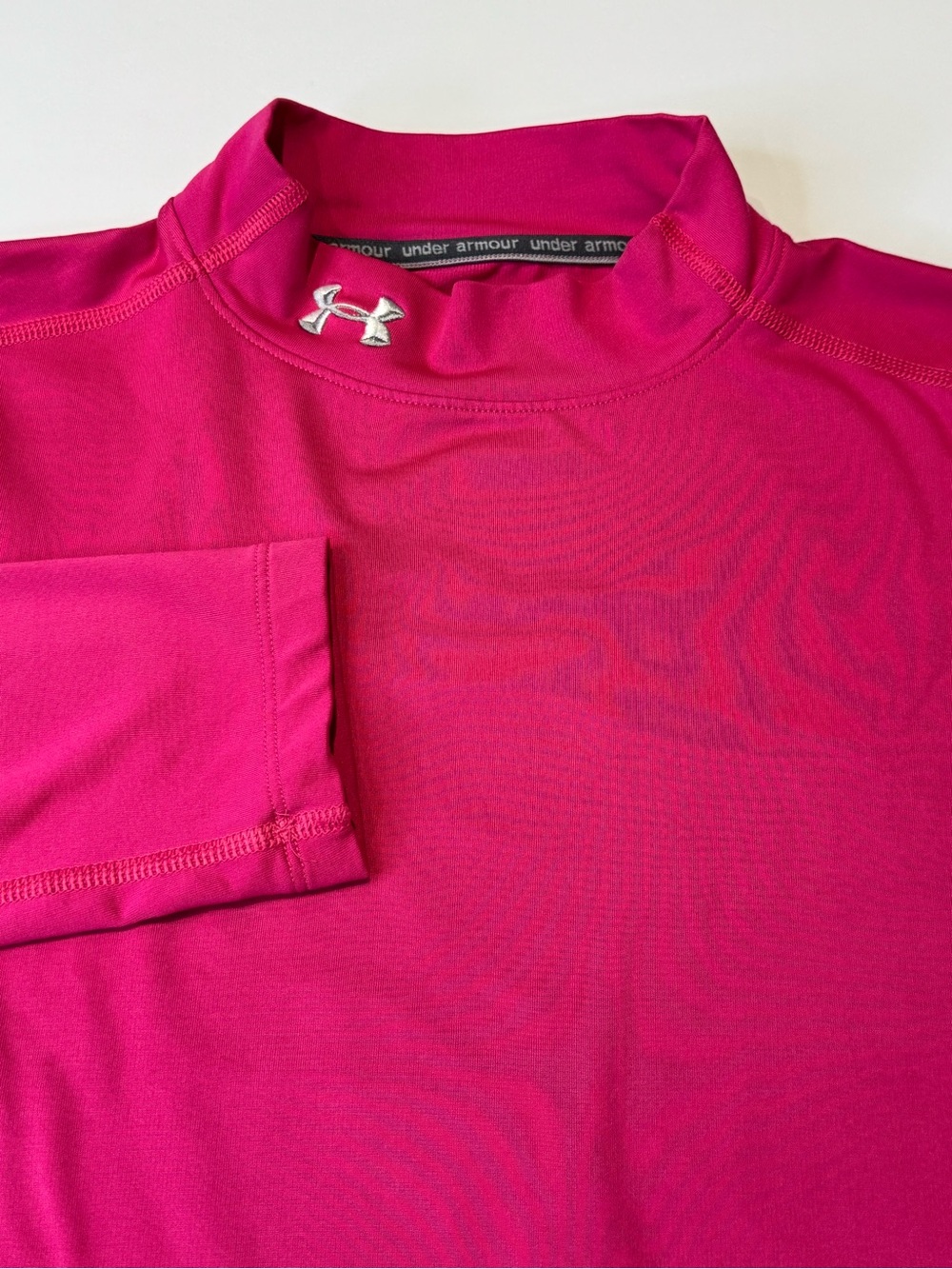 Under Armour Women's Large Coldgear Mock Long Sleeve Pink - Picture 1 of 7